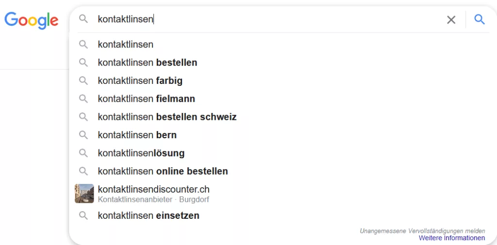 Google Suggest - Keyword Analyse