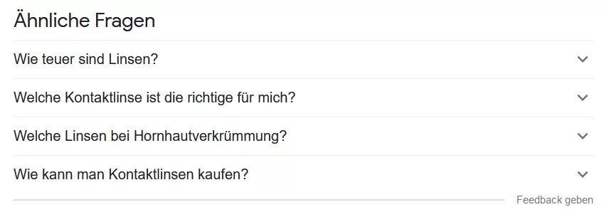 PAA-Boxen von Google